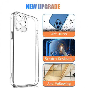 قاب ژله ای بی رنگ محافظ لنزدار آیفون مدل Iphone 12